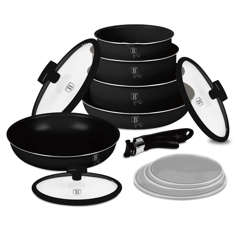  BH/8249,BH/8249N, juego de utensilios de cocina de 12 piezas, negro, oro rosa, juego de utensilios de cocina de 12 piezas a., mango de clic, utensilios de cocina inteligentes, juego de utensilios de cocina, ollas y sartenes, juego de ollas y sartenes, juego, clic, cocina, utensilios de cocina, ollas y cazuelas