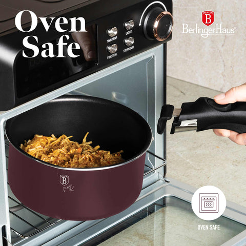  BH/8250N, BH/8250, juego de utensilios de cocina de 13 piezas, color burdeos mate, juego de utensilios de cocina de 13 piezas, mango de clic, utensilios de cocina inteligentes, juego de utensilios de cocina, ollas y sartenes, juego de ollas y sartenes, juego, clic, cocina, utensilios de cocina, ollas y cacerolas