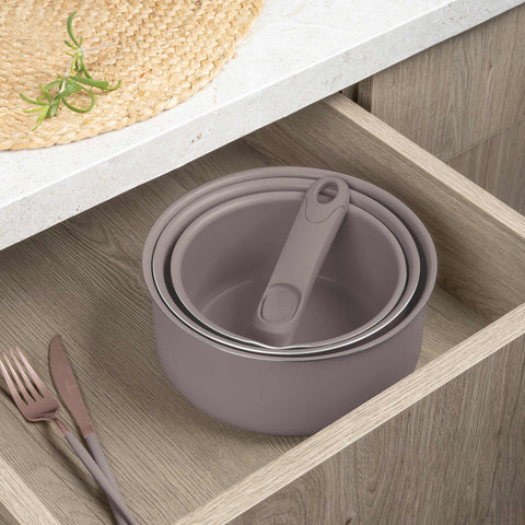BH/8251,BH/8251N, juego de utensilios de cocina de 12 piezas, color topo mate, juego de utensilios de cocina de 12 piezas a., mango de clic, utensilios de cocina inteligentes, juego de utensilios de cocina, ollas y sartenes, juego de ollas y sartenes, juego, clic, cocina, utensilios de cocina, ollas y cazuelas