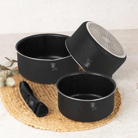  BH/8252N, BH/8252, juego de utensilios de cocina de 13 piezas, antracita mate, juego de utensilios de cocina de 13 piezas, mango de clic, utensilios de cocina inteligentes, juego de utensilios de cocina, ollas y sartenes, juego de ollas y sartenes, juego, clic, cocina, utensilios de cocina, ollas y cacerolas