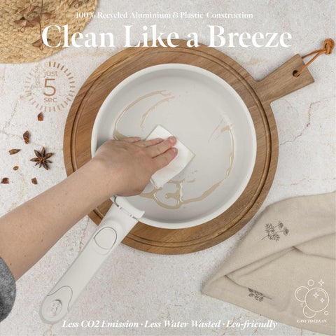  BH/8253,BH/8253N, juego de utensilios de cocina de 9 piezas, crema mate, juego de utensilios de cocina de 9 piezas, mango de clic, utensilios de cocina inteligentes, juego de utensilios de cocina, ollas y sartenes, juego de ollas y sartenes, juego, clic, cocina, utensilios de cocina, ollas y cacerolas