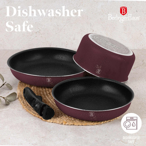 BH/8254,BH/8254N, juego de utensilios de cocina de 9 piezas, color burdeos mate, juego de utensilios de cocina de 9 piezas, mango de clic, utensilios de cocina inteligentes, juego de utensilios de cocina, ollas y sartenes, juego de ollas y sartenes, juego, clic, cocina, utensilios de cocina, ollas y cacerolas