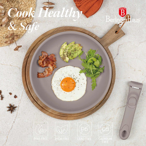 BH/8255,BH/8255N, juego de utensilios de cocina de 9 piezas, color topo mate, juego de utensilios de cocina de 9 piezas, mango de clic, utensilios de cocina inteligentes, juego de utensilios de cocina, ollas y sartenes, juego de ollas y sartenes, juego, clic, cocina, utensilios de cocina, ollas y cazuelas