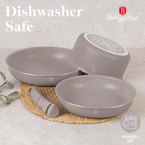 BH/8255,BH/8255N, juego de utensilios de cocina de 9 piezas, color topo mate, juego de utensilios de cocina de 9 piezas, mango de clic, utensilios de cocina inteligentes, juego de utensilios de cocina, ollas y sartenes, juego de ollas y sartenes, juego, clic, cocina, utensilios de cocina, ollas y cazuelas
