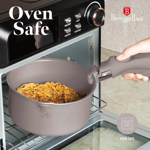 BH/8255,BH/8255N, juego de utensilios de cocina de 9 piezas, color topo mate, juego de utensilios de cocina de 9 piezas, mango de clic, utensilios de cocina inteligentes, juego de utensilios de cocina, ollas y sartenes, juego de ollas y sartenes, juego, clic, cocina, utensilios de cocina, ollas y cazuelas