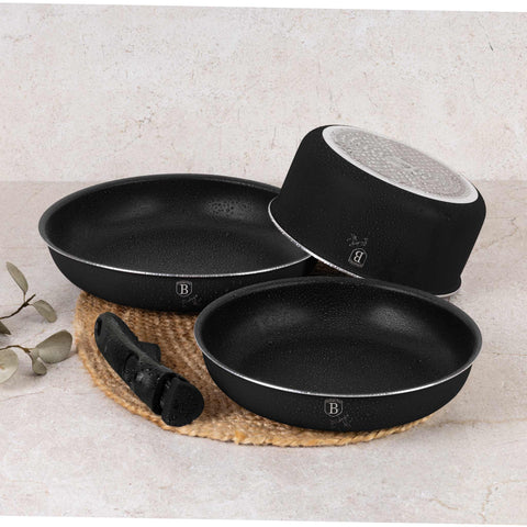  BH/8257, BH/8257N, juego de utensilios de cocina de 9 piezas, negro, plateado, juego de utensilios de cocina de 9 piezas, mango de clic, utensilios de cocina inteligentes, juego de utensilios de cocina, ollas y sartenes, juego de ollas y sartenes, juego, clic, cocina, utensilios de cocina, ollas y cazuelas