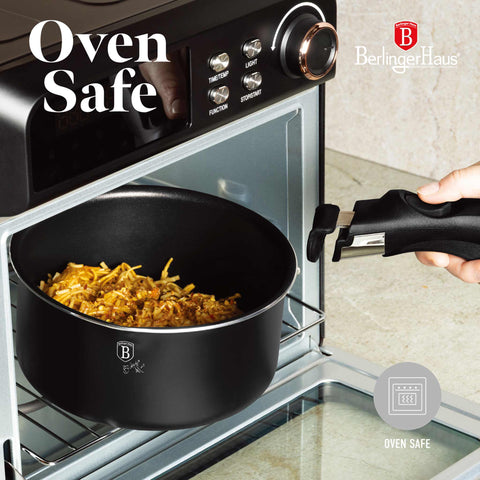  BH/8258N, BH/8258, juego de utensilios de cocina de 10 piezas, negro, oro rosa, juego de utensilios de cocina de 10 piezas, mango de clic, utensilios de cocina inteligentes, juego de utensilios de cocina, ollas y sartenes, juego de ollas y sartenes, juego, clic, cocina, utensilios de cocina, ollas y cacerolas