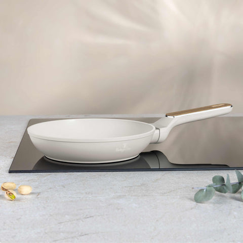  BH/8307, Sartén de 20 cm, Crema Mate, Madera, Sartén de 20 cm, Nuevo diseño de mango, Sartén, Utensilios de cocina, Cocina, Sartenes