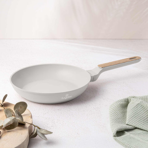  BH/8308, Sartén 24cm, Crema Mate, Madera, Sartén 24cm, Nuevo diseño de mango, Sartén, Utensilios de cocina, Cocina, Sartenes