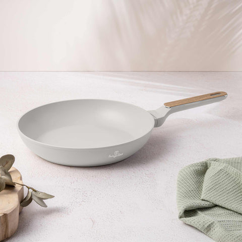  BH/8309, Sartén de 28 cm, Crema Mate, Madera, Sartén de 28 cm, Nuevo diseño de mango, Sartén, Utensilios de cocina, Cocina, Sartenes