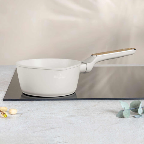  BH/8311, Cacerola 16cm, Crema Mate, Madera, Cacerola 16 cm a., Nuevo diseño de mango, Cacerola, Batería de cocina, Cocina, Ollas y cazuelas, Cacerola