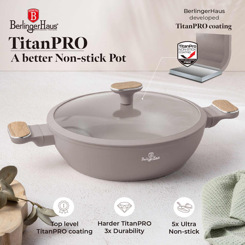 Shallow pot with lid 28cm