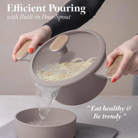  BH/8343, juego de utensilios de cocina de 10 piezas, color topo mate, madera, juego de utensilios de cocina de 10 piezas c., nuevo diseño de mango, juego de utensilios de cocina, ollas y sartenes, juego de ollas y sartenes, juego, cocina, utensilios de cocina, ollas y cazuelas