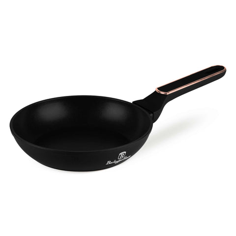  BH/8345, Sartén de 20 cm, Negro mate, Oro rosa, Sartén de 20 cm, Nuevo diseño de mango, Sartén, Utensilios de cocina, Cocina, Sartenes