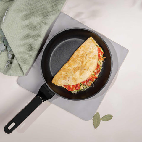  BH/8346, Sartén de 24 cm, Negro mate, Oro rosa, Sartén de 24 cm, Nuevo diseño de mango, Sartén, Utensilios de cocina, Cocina, Sartenes