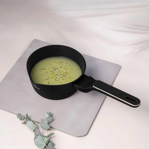 BH/8349, Sartén de 16 cm, Negro mate, Oro rosa, Sartén de 16 cm, Nuevo diseño de mango, Sartén, Batería de cocina, Cocina, Ollas y cazuelas, Cacerola