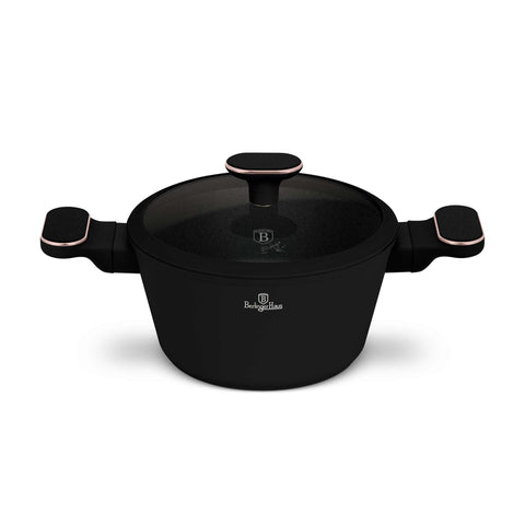  BH/8357,LP,BH,251,Cacerola con tapa 20cm,Negro mate,Oro rosa,Cacerola 20 cm,Nuevo diseño de asa,Cacerola,Olla,Cacerola con tapa,Utensilios de cocina,Cocina,Ollas y cazuelas