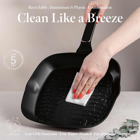 BH/8361, juego de 3 sartenes, negro mate, oro rosa, juego de 3 sartenes b., nuevo diseño de mango, sartén, juego de sartenes, sartén, juego de sartenes, sartén para parrilla, utensilios de cocina, cocina, sartenes, juego de sartenes