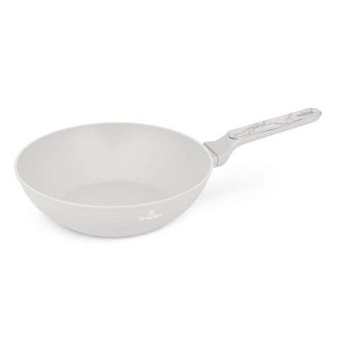  BH/8391, Wok 28cm, Crema Mate, Mármol, Wok de 28 cm, Nuevo diseño de mango, Wok, Batería de cocina, Cocina, Sartenes