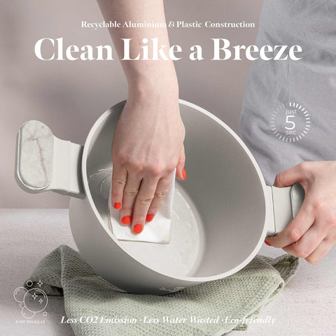  BH/8395, Cacerola con tapa 20cm, Crema Mate, Mármol, Cacerola de 20 cm, Nuevo diseño de mango, Cacerola, Olla, Cacerola con tapa, Batería de cocina, Cocina, Ollas y cazuelas