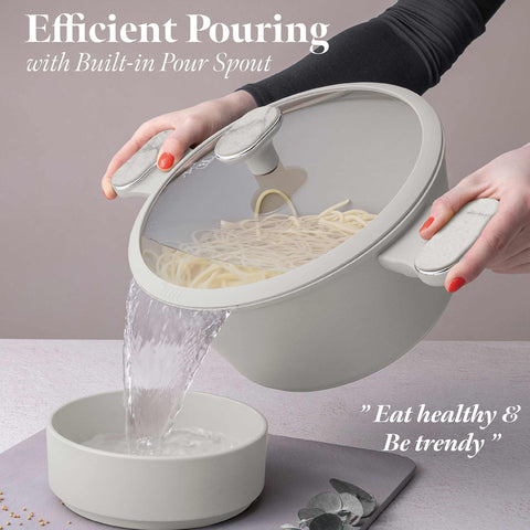  BH/8396, Cacerola con tapa 24cm, Crema Mate, Mármol, Cacerola de 24 cm, Nuevo diseño de mango, Cacerola, Olla, Cacerola con tapa, Batería de cocina, Cocina, Ollas y cazuelas