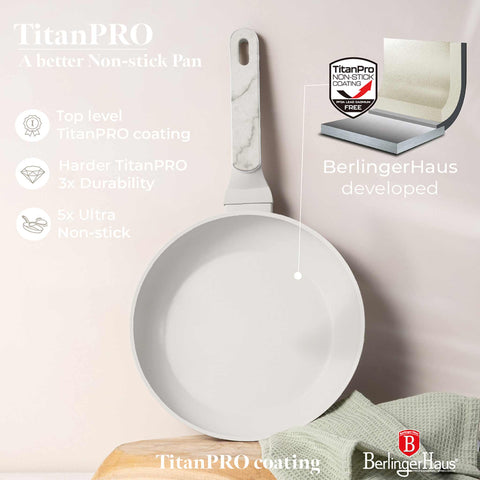  BH/8398, juego de 3 sartenes, crema mate, mármol, juego de 3 sartenes a., nuevo diseño de mango, sartén, juego de sartenes, sartén, juego de sartenes, utensilios de cocina, cocina, sartenes, juego de sartenes