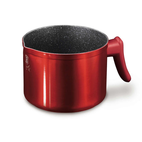  BH/8446, Lechera de 2 l apta para inducción, color burdeos, roja, para calentar leche