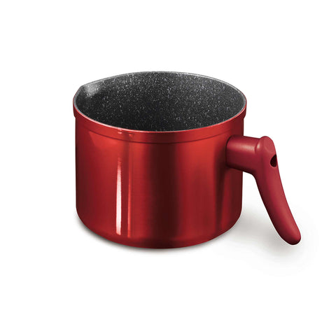  BH/8446, Lechera de 2 l apta para inducción, color burdeos, roja, para calentar leche