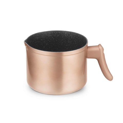  BH/8447, Lechera de 2 l apta para inducción, oro rosa, Lechera, Calientaleche