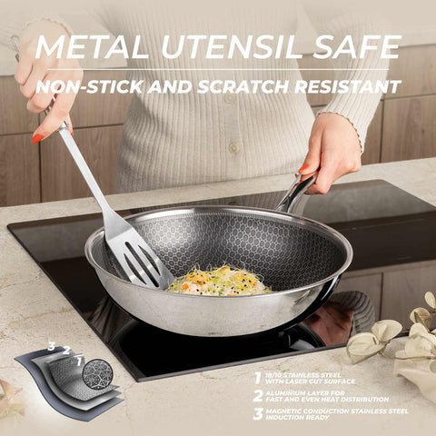  BH/8507,BH/7434,BH/8507N,Wok 28cm,Acero inoxidable,Wok 28 cm,wok,utensilios de cocina,cocinar,Sartenes