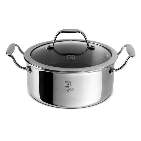  BH/8508W,Cacerola con tapa 20cm,Acero inoxidable,cacerola 20 cm,cacerola,olla,cacerola con tapa,utensilios de cocina,cocinar