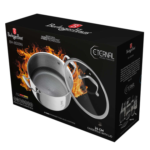  BH/8509N,BH/6561,BH/7445,BH/8509,Cacerola con tapa 24cm,Acero inoxidable,Cacerola 24 cm,Cacerola,Olla,Cacerola con tapa,Utensilios de cocina,Cocina,Ollas y cazuelas