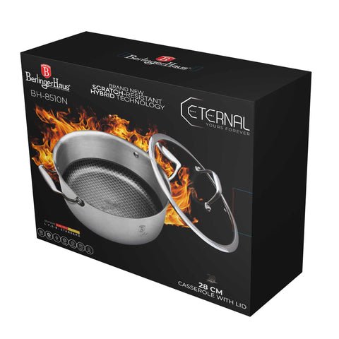  BH/8510N,BH/7446,BH/8510,Cacerola con tapa 28cm,Acero inoxidable,Cacerola 28 cm,Cacerola,Olla,Cacerola con tapa,Utensilios de cocina,Cocina,Ollas y cazuelas