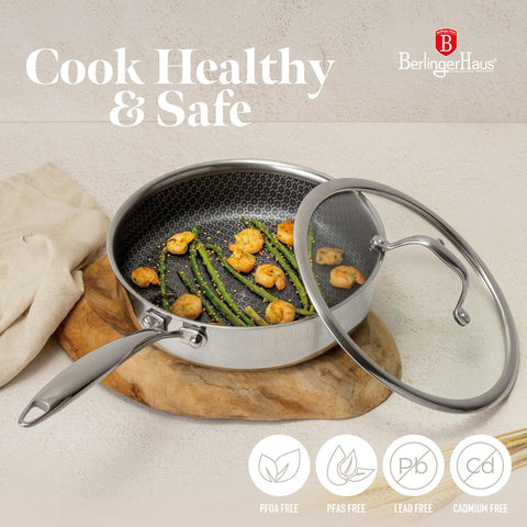  BH/8511N,BH/7443,BH/8511,Sartén honda con tapa 24cm,Acero inoxidable,Sartén honda 24 cm,Sartén,Sartén honda,Sartén honda con tapa,Sartén,Utensilios de cocina,Cocinar,Sartenes