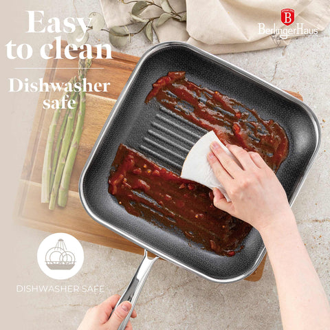 BH/8513N,BH/7430,BH/8513,Sartén grill 28cm,Acero inoxidable,Sartén grill 28 cm,Sartén,Sartén grill,Utensilios de cocina,Cocinar,Sartenes