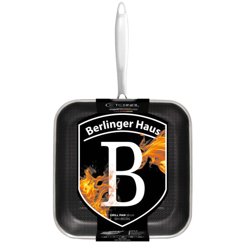 BH/8513N,BH/7430,BH/8513,Sartén grill 28cm,Acero inoxidable,Sartén grill 28 cm,Sartén,Sartén grill,Utensilios de cocina,Cocinar,Sartenes