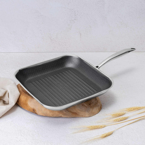 BH/8513N,BH/7430,BH/8513,Sartén grill 28cm,Acero inoxidable,Sartén grill 28 cm,Sartén,Sartén grill,Utensilios de cocina,Cocinar,Sartenes