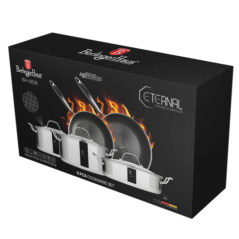 BH/8518,BH/8518N,Juego de utensilios de cocina de 8 piezas,Acero inoxidable,Juego de utensilios de cocina de 8 piezas,Juego de utensilios de cocina,Ollas y sartenes,Juego de ollas y sartenes,Juego,Cocina,Utensilios de cocina,Ollas y cazuelas