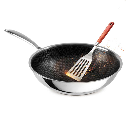  BH/8521, Wok 30cm, Acero inoxidable, Wok 30 cm, Wok, Batería de cocina, Cocina, Sartenes