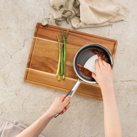 Product image of Sauce pan 16cm. Part of the Eternal Collection . Features: • Material: stainless steel with laser-cut surface • Size: 16*7 cm 1,1L REGISTERED DESIGN BY BERLINGER HAUS!. (Studio view). Official Berlinger Haus product, boosted by Promintra sl.