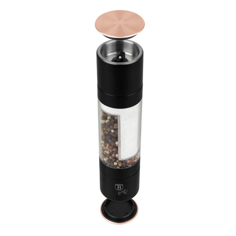  BH/8553A, BH/8553, molinillo de sal y pimienta 2 en 1, negro, oro rosa, molinillo de sal y pimienta 2 en 1 b., molinillo de sal y pimienta, molinillo de sal y pimienta, utensilios de cocina, molinillo de sal y pimienta