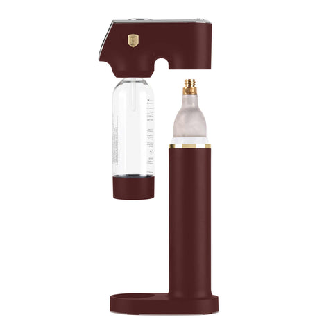 Product image of Soda maker with 2bottles and barometer universal CO2cylinders size. Part of the Leonardo Collection . Features: • Material: stainless steel, pp • Size: 43,5*22*12 cm • 2 pcs pp bottle with cup: 1,0L and 0,5L • Universal, standard CO2 cylinders size (not inclu.... (Studio view). Official Berlinger Haus product, boosted by Promintra sl.
