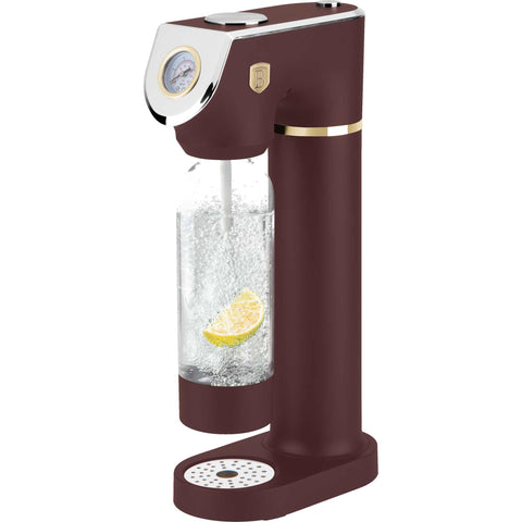 Product image of Soda maker with 2bottles and barometer universal CO2cylinders size. Part of the Leonardo Collection . Features: • Material: stainless steel, pp • Size: 43,5*22*12 cm • 2 pcs pp bottle with cup: 1,0L and 0,5L • Universal, standard CO2 cylinders size (not inclu.... (Studio view). Official Berlinger Haus product, boosted by Promintra sl.