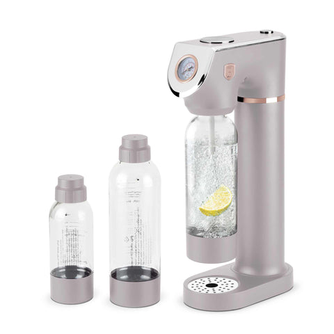 máquina para hacer refrescos, sodabar, agua con gas, agua con gas, máquina para hacer refrescos, gris topo mate, NUEVO, BH/8558