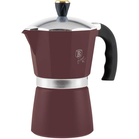 BH/8565, Cafetera de 3 tazas, Burdeos mate, cafetera, cafetera moka, moka express, electrodomésticos de cocina
