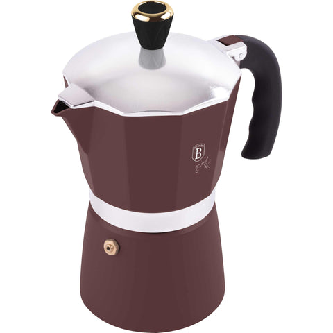 BH/8565, Cafetera de 3 tazas, Burdeos mate, cafetera, cafetera moka, moka express, electrodomésticos de cocina