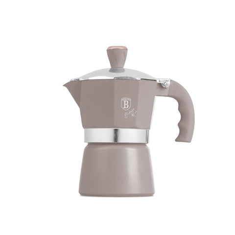  BH/8568, BH/8568N, Cafetera de 3 tazas, color topo mate, cafetera, cafetera moka, moka express, electrodomésticos de cocina