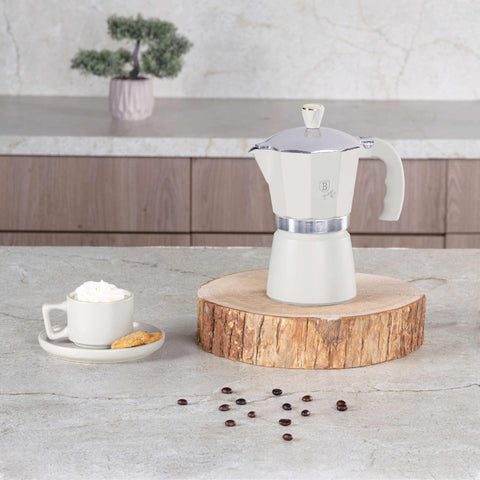  BH/8572N, BH/8572, Cafetera de 6 tazas, Crema mate, Cafetera, Cafetera italiana, Cafetera italiana express, Electrodomésticos de cocina