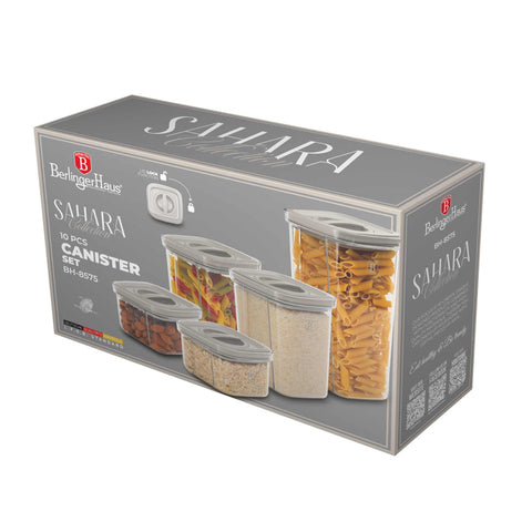  BH/8575, juego de 5 botes de 5 piezas, crema, juego de botes b., juego de botes, botes de cocina, contenedores de almacenamiento, almacenamiento de alimentos, bote