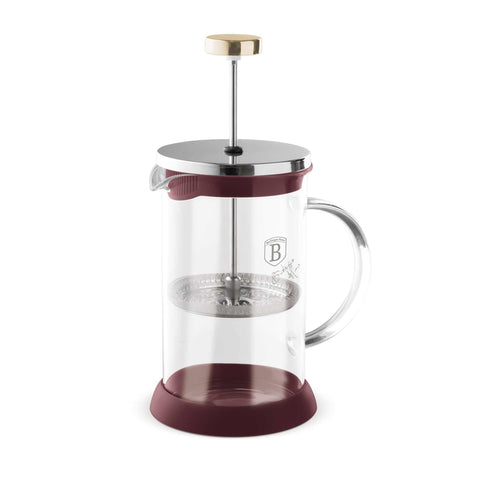  BH/8585, Cafetera de émbolo para café y té de 800 ml, Burdeos mate, cafetera de émbolo para café y té, cafetera de émbolo para café y té, prensa francesa, electrodomésticos de cocina, cafetera